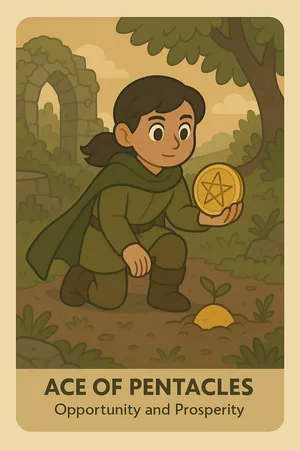 Ace of Pentacles tarot card