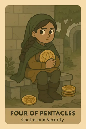 Four of Pentacles tarot card