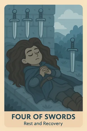 Four of Swords tarot card