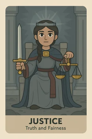 Justice tarot card