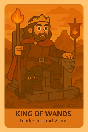 King of Wands tarot card