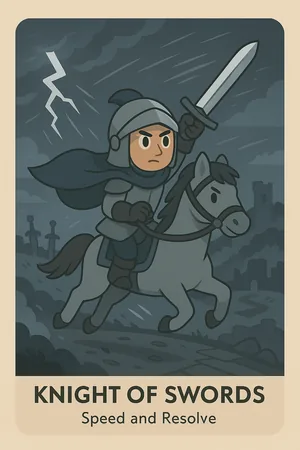 Knight of Swords tarot card