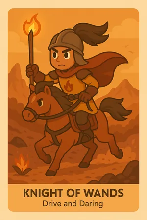 Knight of Wands tarot card