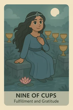Nine of Cups tarot card