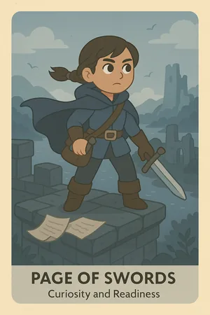 Page of Swords tarot card