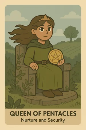 Queen of Pentacles tarot card