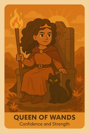 Queen of Wands tarot card