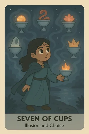 Seven of Cups tarot card