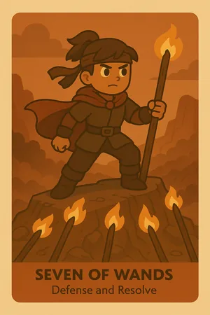 Seven of Wands tarot card