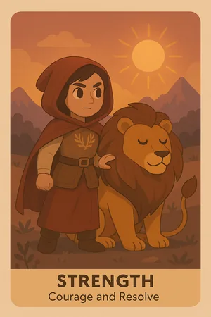 Strength tarot card