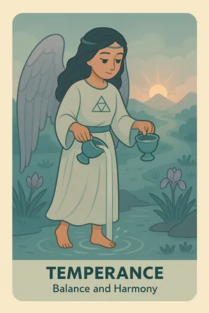 Temperance tarot card