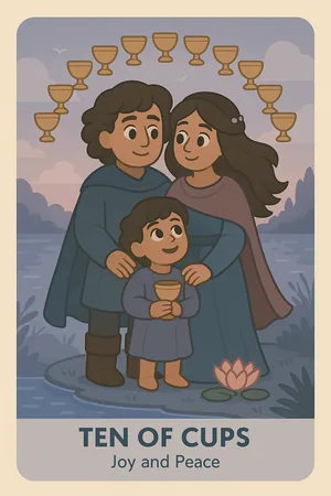 Ten of Cups tarot card