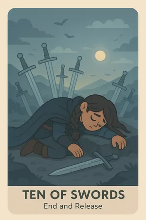 Ten of Swords tarot card
