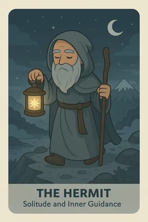 The Hermit tarot card