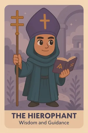 The Hierophant tarot card