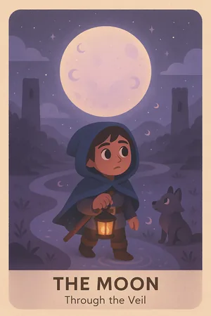 The Moon tarot card