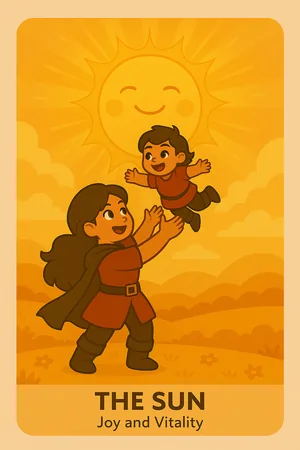 The Sun tarot card