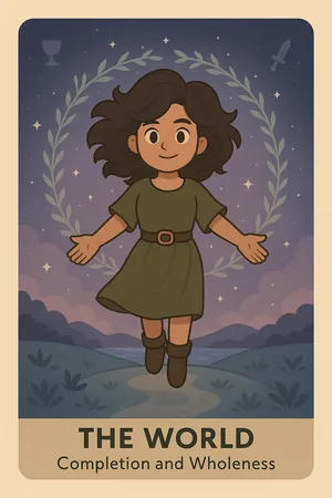 The World tarot card