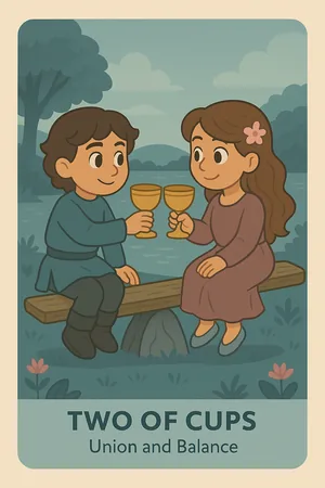 Two of Cups tarot card