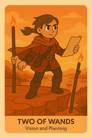 Two of Wands tarot card